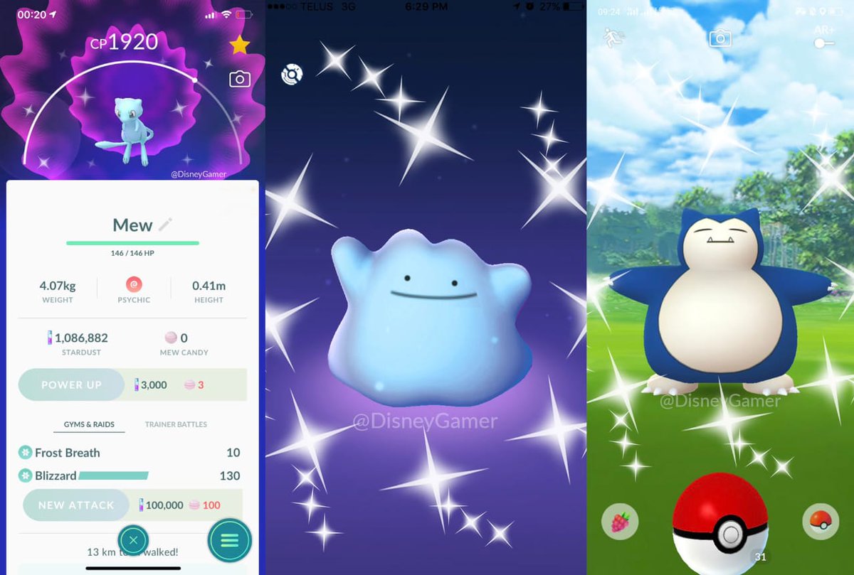 Engel Go Shiny Mew Shiny Snorlax Shiny Ditto Coming Soon To Pokemon Go