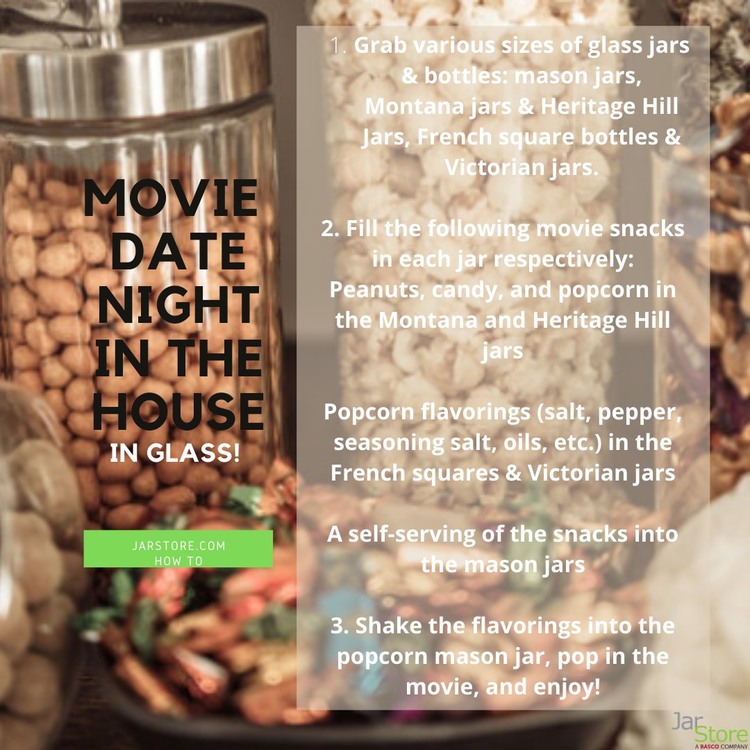 In honor of National Popcorn Day, celebrating with kernels and a movie is only right. 🍿
Create your own movie bar station. JarStore.com
#nationalpopcornday #popcorninajar #movienightathome #moviedatenightathome #datenightathome #jars #jarstore #masonjarmugs