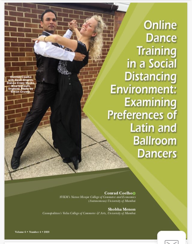 Happy to share, Prof. Conrad’s Research Paper on ‘Online Dance Training’ has been published in the International Journal, 'Dance Education in Practice', the official journal of the @NDEOdance USA; published by <a href="/tandfonline/">Taylor & Francis Research Insights</a> .. The findings would be useful to the dance community!
