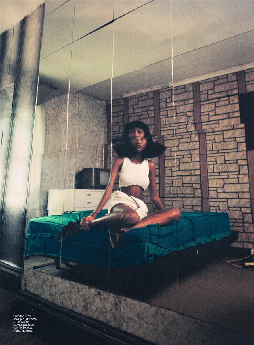 musematter's tweet photo. Eniola Abioro in "Living History" photographed by Renell Medrano, styled by Shibon Kennedy, hair styled by Nikki Nelms, and makeup by Marcelo Gutierrez for Elle US (OCT 2020) https://t.co/65XPyRdUw7