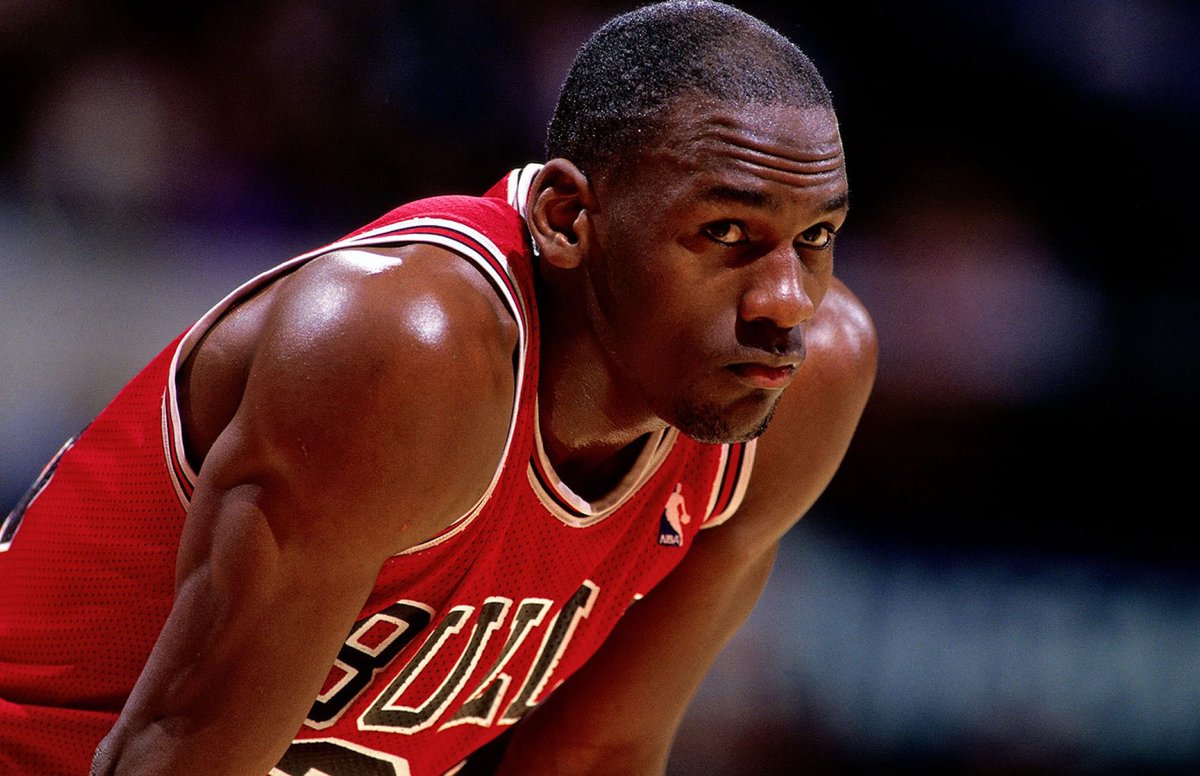 32: Michael Jordan (95-96)RS:PPG: 30.4APG: 4.3RPG: 6.6SPG: 2.2BPG: 0.550/43/83 splits PS: PPG: 30.7APG: 4.1RPG: 4.9SPG: 1.8BPG: 0.346/40/82 splits