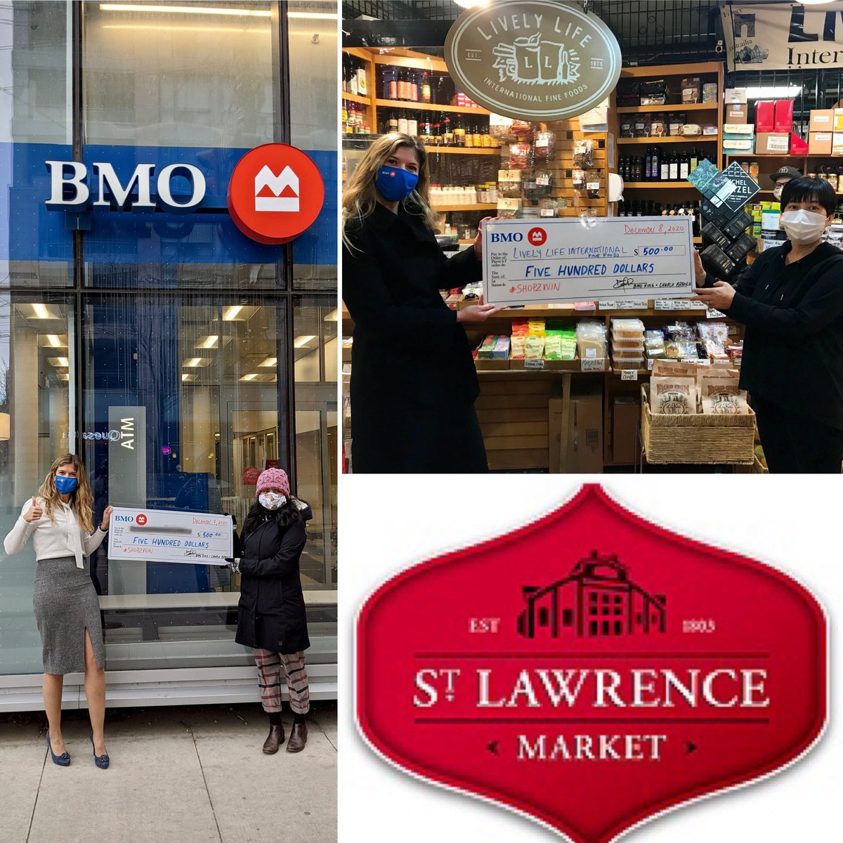 👏 We have 2 more winners of <a href="/oldtowntoronto/">Old Town Toronto</a> Shop2Win Contest 🙌 sponsored by <a href="/BMO/">BMO</a> King &amp; Church branch 💙 Support local business &amp; #shoplocal Nov 8 - Dec 19 for your chance to win weekly cash prizes!!! 💰 For details visit: lnkd.in/ekpPVnp
#BMOGROWTHEGOOD <a href="/POliveiraRVP/">Paula Oliveira</a>