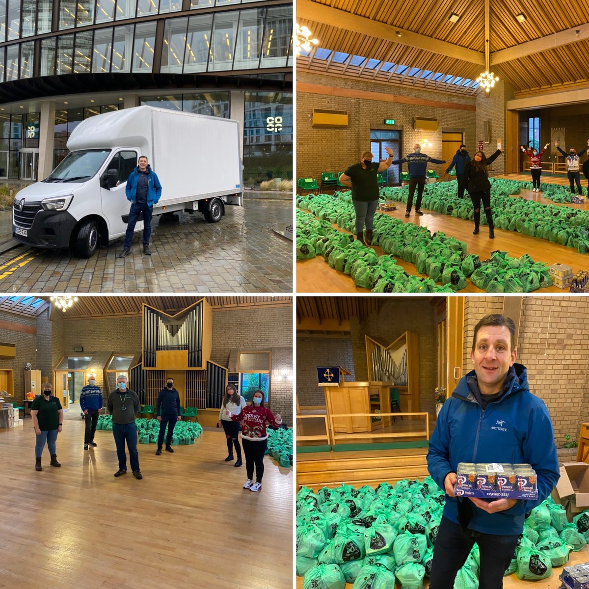 Many thanks to <a href="/PrincesLimited/">Princes Group</a> for helping to support us in Manchester today. Working together with the <a href="/coopuk/">Co-op</a>  property team we delivered Over 1000 food packs to Bridging the Gap , a manchester based charity supporting local  #community this Christmas. Thank you.