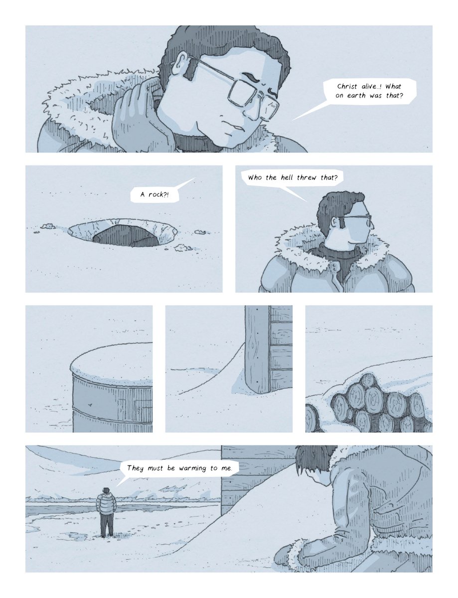 Snowballs - not always fun.
Couple of wintery pages from BRITISH ICE. 