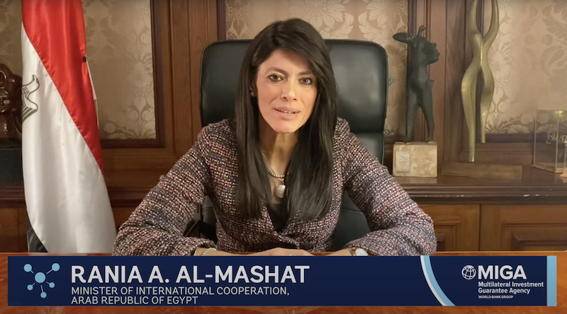 MIGA's tweet photo. [Partner Voices] Egypt’s Minister of Int'l Cooperation @RaniaAlMashat:

“I’m very proud of the work that #Egypt has done with its #development partners, the work that multilateral development banks (#MDBs) have provided in collaboration with the Government of Egypt.”

#UnlockFDI https://t.co/M3PXxgrA86