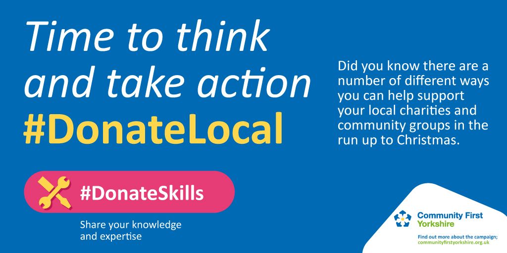 We're supporting <a href="/CommFirstYorks/">CommunityFirstYorks</a> #DonateLocal campaign. We're encouraging people to Donate Local money, time or skills to give what they can, no matter how small, to help charities &amp; community groups keep going for the benefit of all of us. bit.ly/3fWwhEA #northyorks