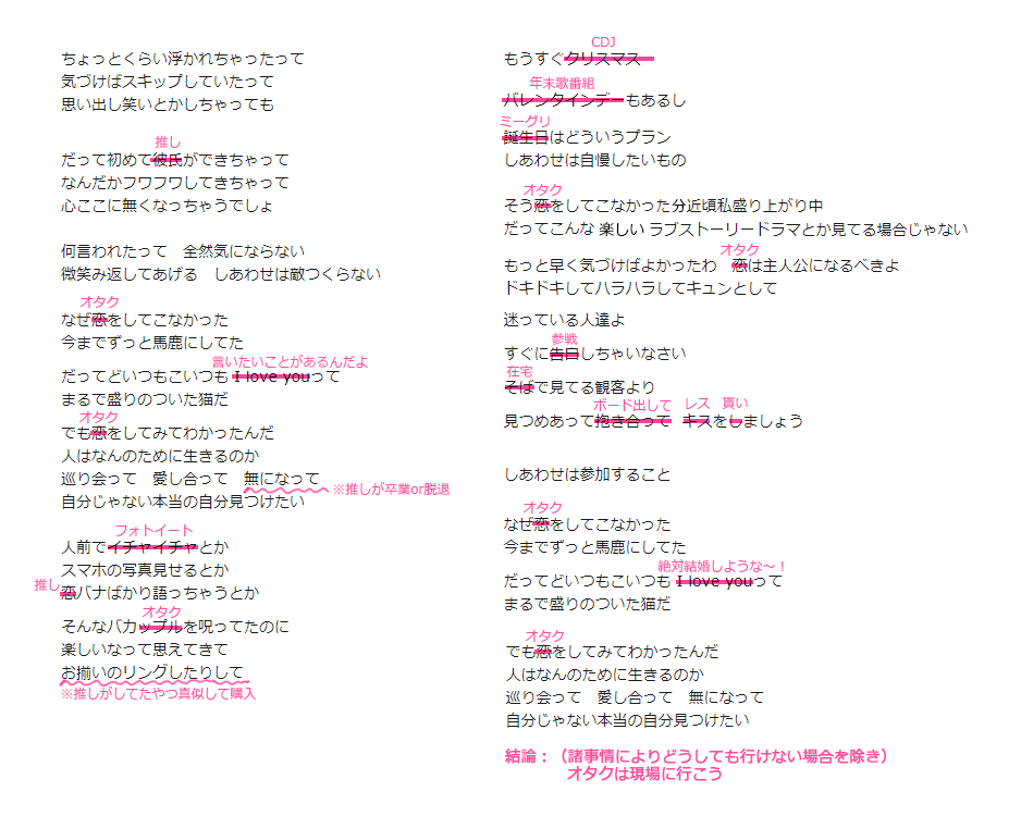 あころん En Twitter 夏鈴ちゃんがなぜ恋披露前に 恋愛ソングだと思っていたけど最近新しい解釈を見つけました 皆さんも自分の解釈を見つけてください と言ってくれたのすごく良かったし自分なりにまっさらな気持ちで聴いたらこういう解釈が浮かびました そういう あころん En Twitter 夏鈴ちゃんがなぜ恋披露前に 恋愛ソングだと思っていたけど最近新しい解釈を見つけました 皆さんも自分の解釈を見つけてください と言ってくれたのすごく良かったし自分なりにまっさらな気持ちで聴いたらこういう解釈が浮かびました そういう