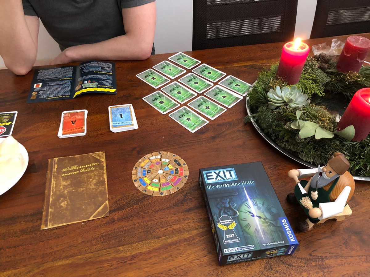 philospicy's tweet photo. Enjoyed #escaperoom board game named #EXIT . We're going to buy another one this evening! It's super fun! (feat. #Lockdown2 ) https://t.co/qZLR4tYL3K
