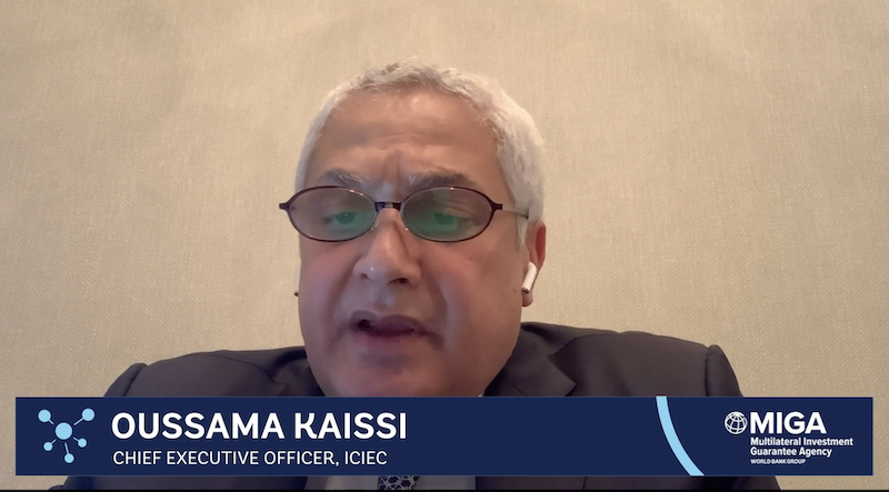 MIGA's tweet photo. [Partner Voices] @ICIEC_IDB’s CEO @OKaissi:

“The benefits of #MDBs’ utilizing #PRI are numerous, including the protection against losses... providing a solution to limit constraints, enhancing access to new markets &amp; allowing for better financing terms.”

#UnlockFDI @isdb_group https://t.co/orcTVtkIGM