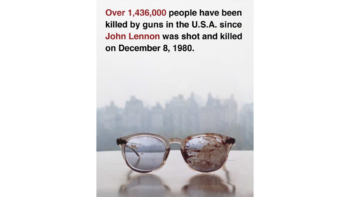 The death of a loved one is a hollowing experience. After 40 years, Sean, Julian and I still miss him. 'Imagine all the people living life in peace.' Yoko Ono Lennon #enoughisenough #peace #guncontrolnow #gunviolence #nra #guns #gunsafety #firearms #endgunviolence