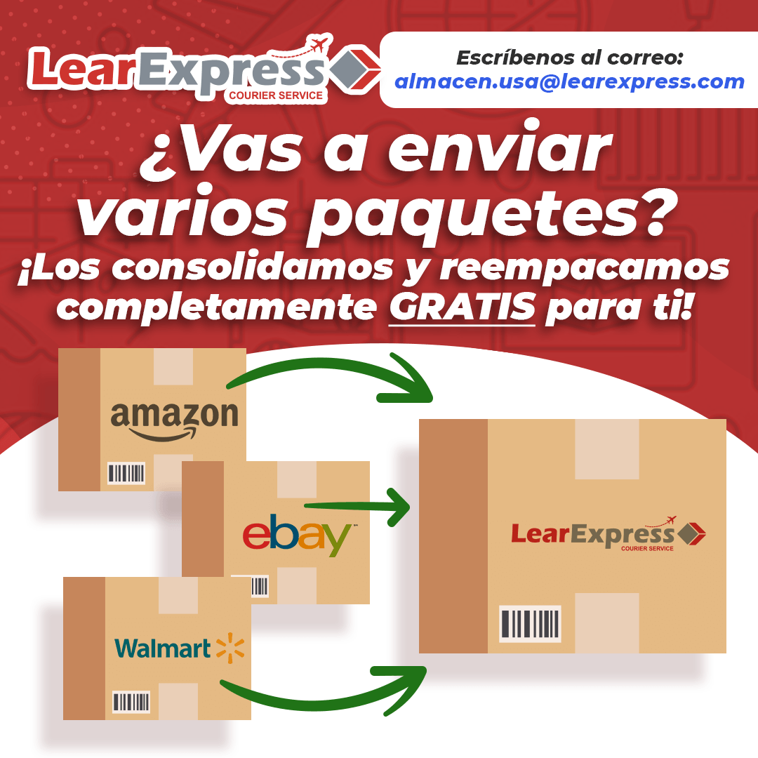 LearExpress_Ve's tweet photo. ¡Hacemos el envío más sencillo para ti! Al escribir a: almacen.usa@learexpress.com con los trackings que deseas consolidar, tu número de casillero y la modalidad de envío que deseas consolidaremos o reempacaremos toda tu paquetería en una.
#LearExpress #Venezuela https://t.co/drn73xS30y