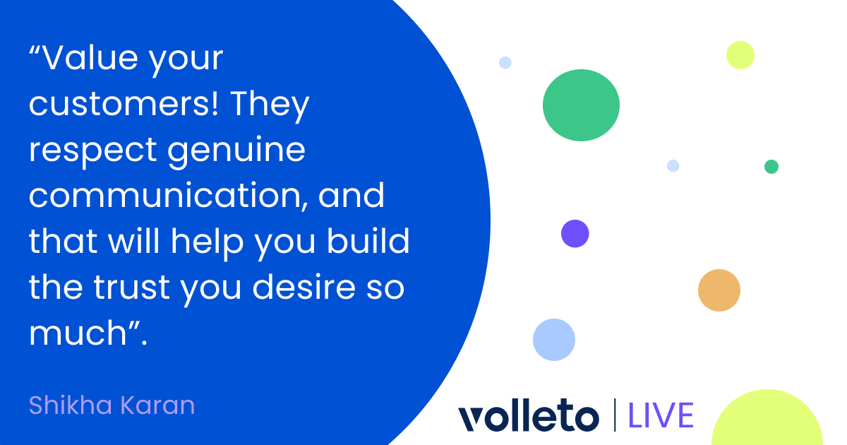 Volleto's tweet photo. In-person sales tip #018: “Value“ by Shikha Karan

#VOLLETO #retailtech #customerexperience #salesstrategy #ecommerce #retailinnovation https://t.co/2JFUmE6W8z