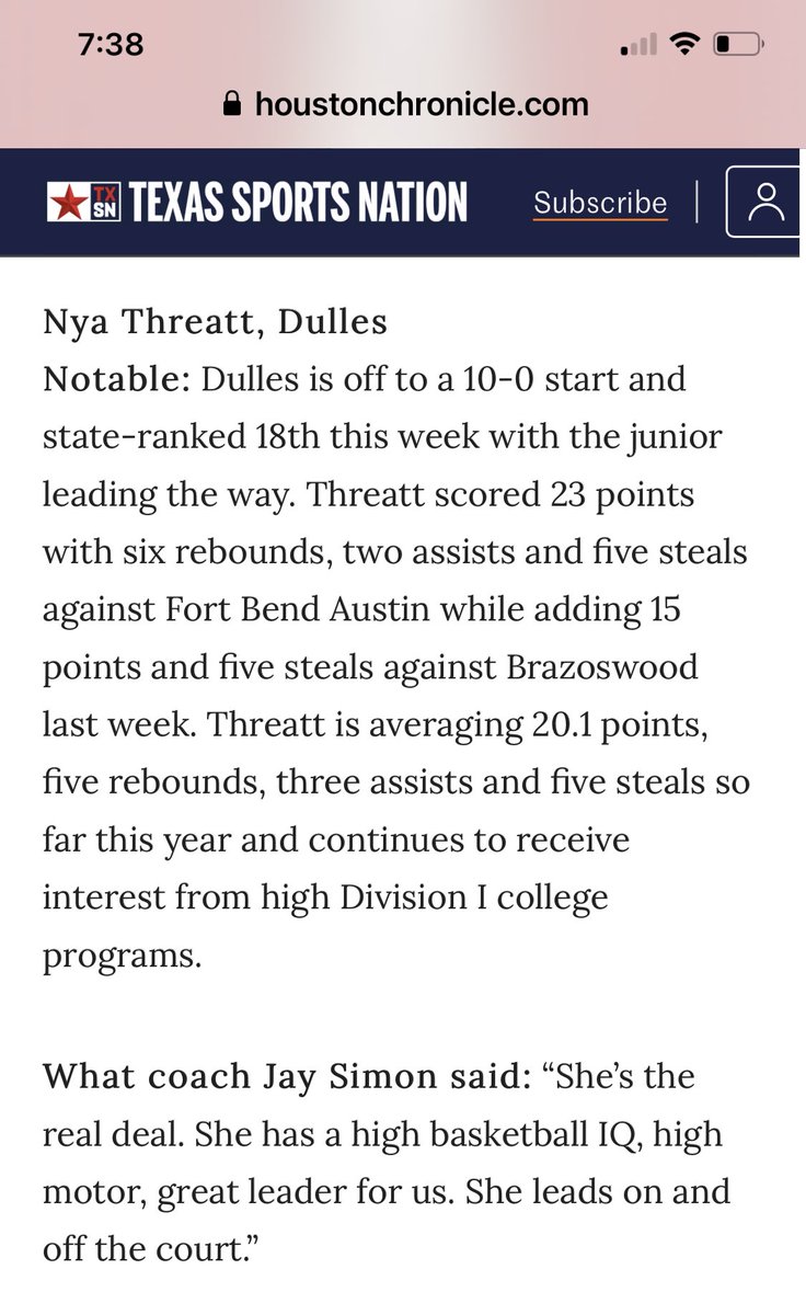 Proud of u babygirl @Nya_T08 keep grinding. @DullesGBB @TexasFlightGBB #protecttheship