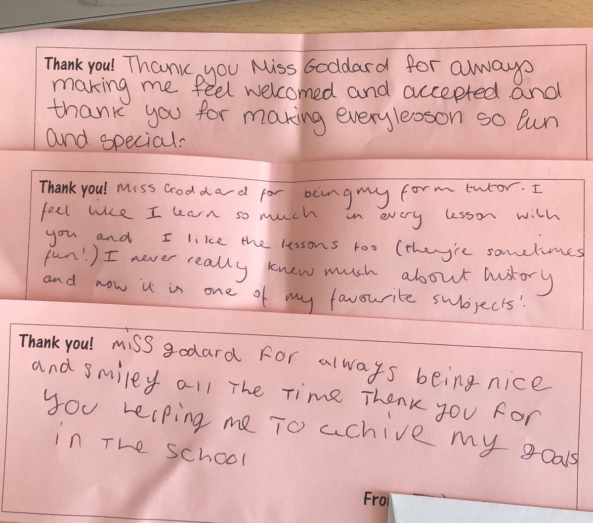 Getting gratitudes from some fantastic year 8 students made my day <a href="/ACOCorps/">ACO Corps</a> <a href="/SpringwestA/">Springwest Academy 💙</a>