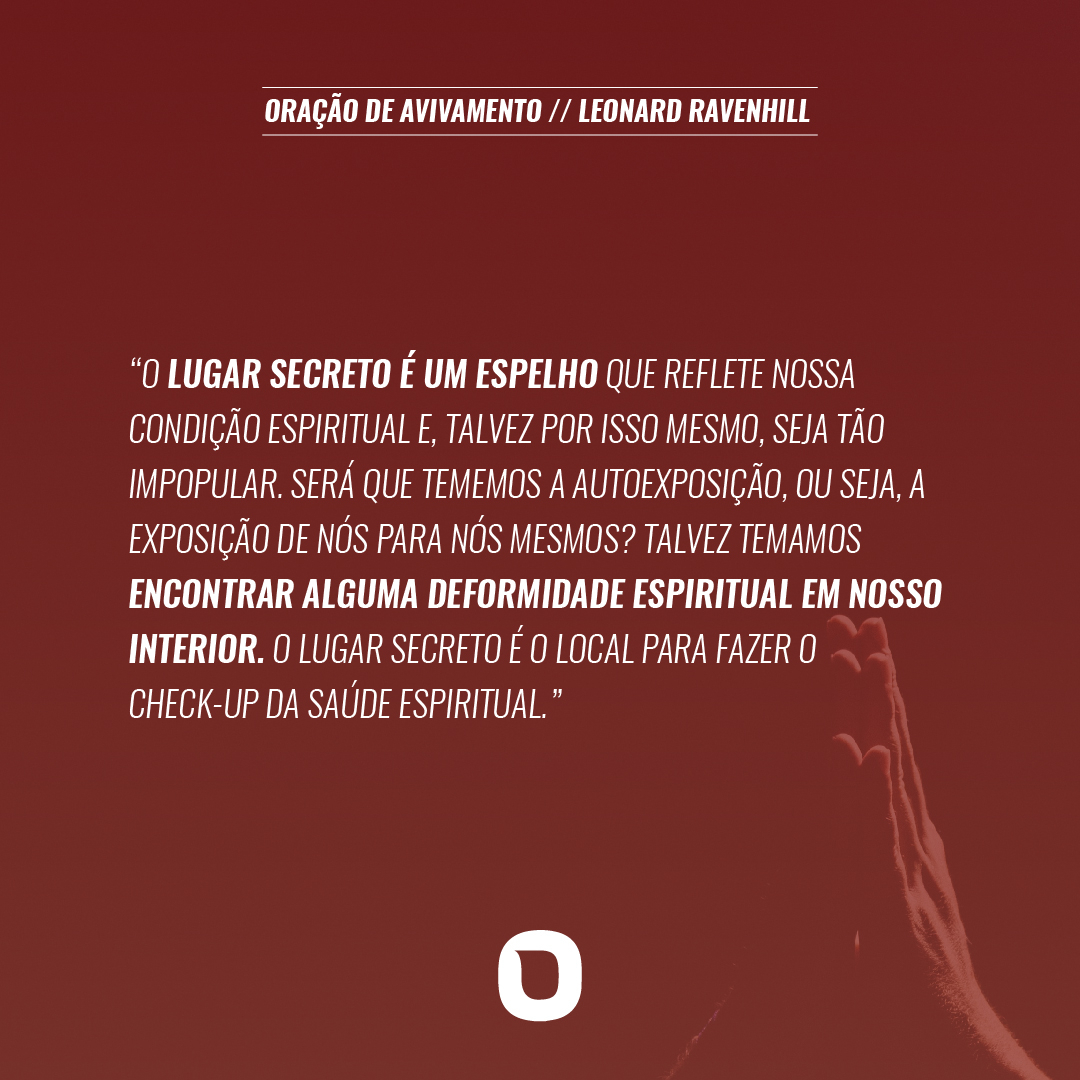 O livro ORAÇÃO DE AVIVAMENTO, por Leonard Ravenhill, um clássico para todos que anseiam pelo pleno avivamento. Se você está preparado, acesse: loja.orvalho.com

#lancamento #oracao #oracaodeavivamento #leonardravenhill