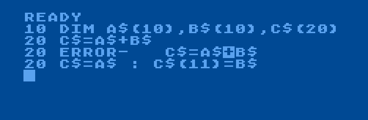 sjfroos's tweet photo. String handling in #ataribasic is special. #atari8bit #BASIC #atari #retrocomputing https://t.co/vidCutipR4