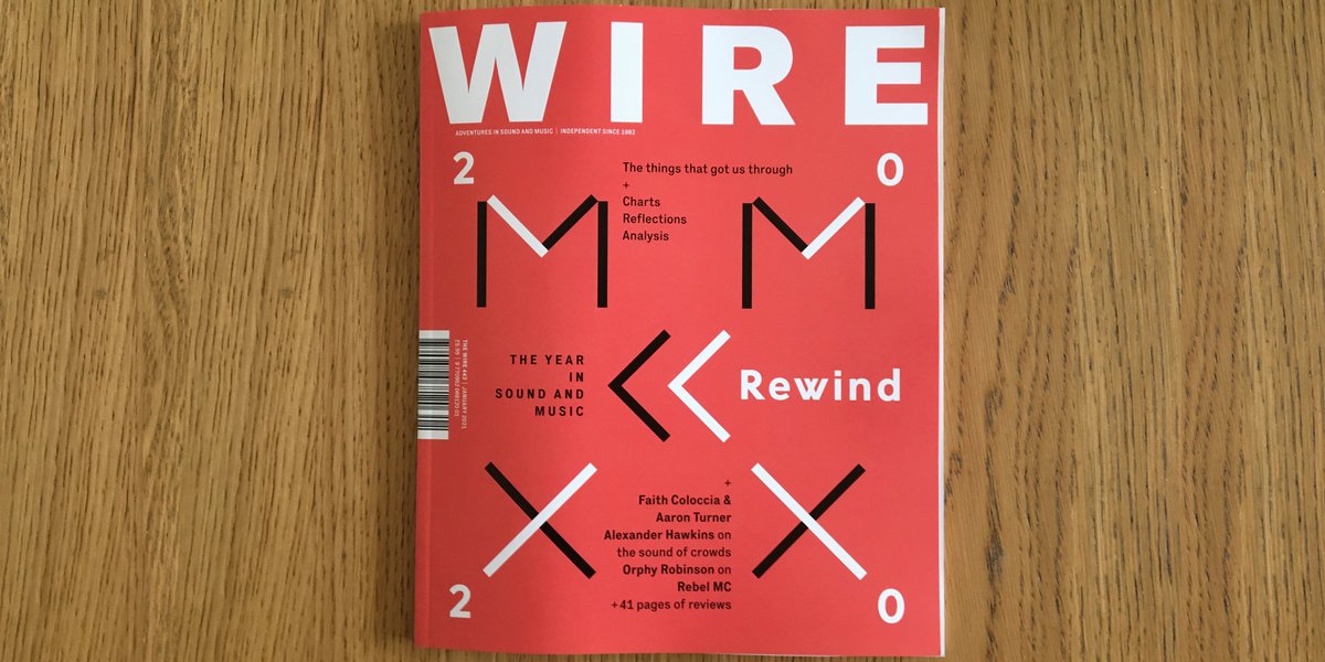 thewiremagazine's tweet photo. The Wire 443 is available to buy now! https://t.co/QNRBtS0MlW

On the cover: 2020 Rewind: Releases Of The Year, Columnists’ Charts, 2020 survival aids, reflections + more

Plus: @FaithColoccia x Aaron Turner, @dividedissolve, @Orphyvibes +41 pages of reviews + much more https://t.co/8iI6Eciv0r