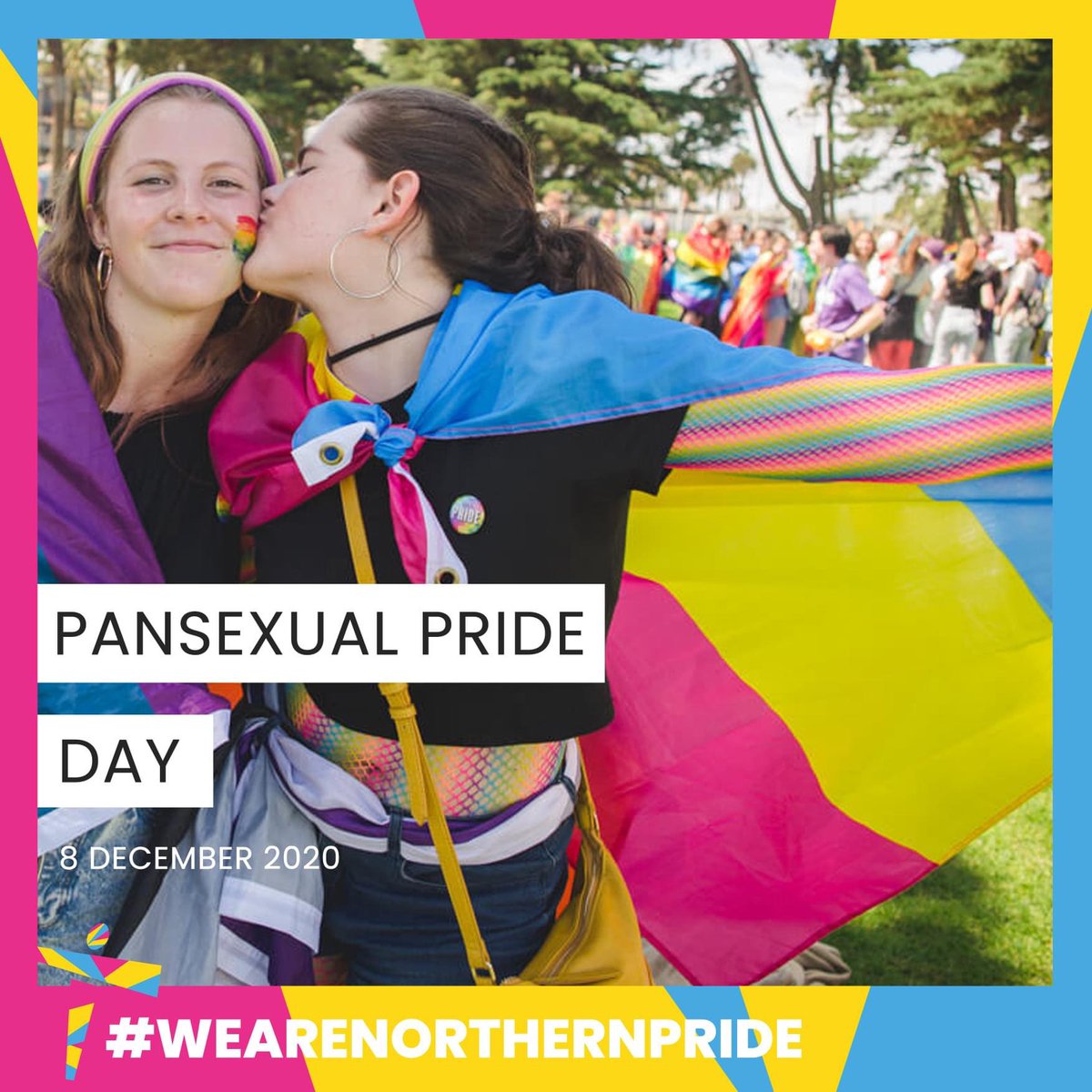 💖💛💙 PAN PRIDE DAY 💙💛💖
-
Happy #pansexualprideday to all those that identify as pansexual. 
-
Being Pansexual means being sexually, romantically and or emotionally attracted to people regardless of their gender.
-
#wearenorthernpride #panpideday #pansexual
