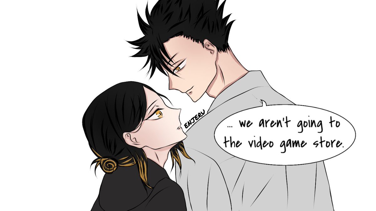 A quick KuroKen fanart inspired by @incorrectkrkn's prompt. 