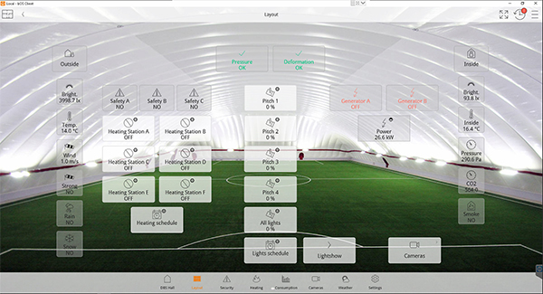 ComfortClick's tweet photo. We have automated the world’s largest sports air dome with our bOS software.
Check out the full case study at @KNXtoday : https://t.co/VJ9toHIlvB
#airdome #KNX #automation #buildingautomation #visualisation #comfortclick #indoor #football #worldslargest #casestudy https://t.co/e9TTMTw2Dw