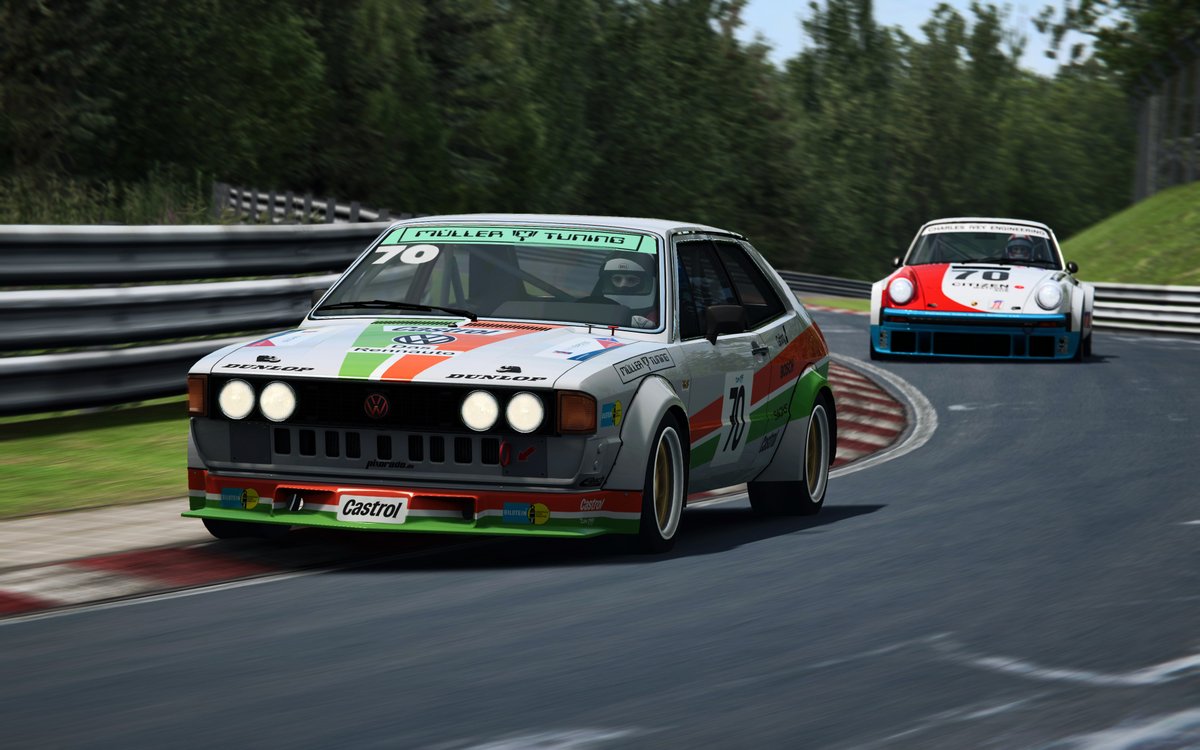 raceroom's tweet photo. Attention, fans of historic race cars!

We are excited to bring the Volkswagen Scirocco Group 2 to #RaceRoom 

The Scirocco was one of Volkswagen's first successful race cars based on a production model.

We are looking forward to share this historic gem with you in December! 🎅 https://t.co/YXPutO5Qqe