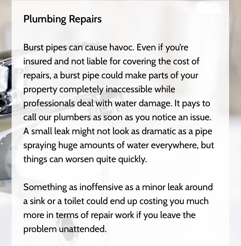 BolnoreHeating's tweet image. It’s not just boilers...we cover all plumbing work too 😊

Call us today:

07482677999

01444 616999

bolnoreheatingservices@gmail.com
bolnoreheatingservices.com 

#gassafe #gasregistered #familybuisness #localbusiness #christmascountdown #supportsmallbusiness #supportlocal