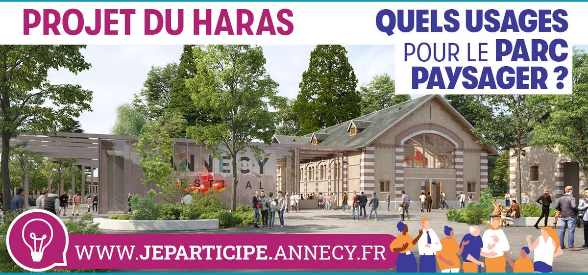 « 📣Tu es étudiant.e à Annecy ? 📣 
📌Nous avons besoin de ton avis! Afin de rendre la Ville d'Annecy toujours plus attractive et dynamique, exprime tes idées sur que tu aimerais faire au parc du Haras, ➡ Des évènements, ➡Des soirées étudiantes… !
jeparticipe.annecy.fr/.../3-espace-p…