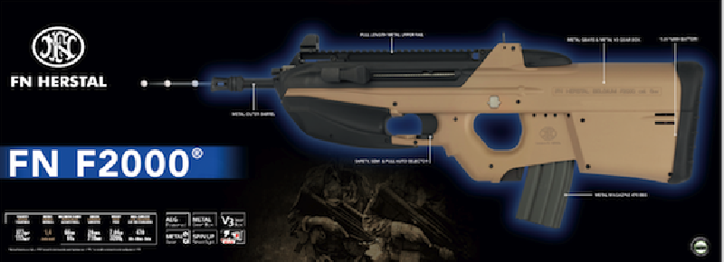 jcairsoftmax's tweet photo. FN F2000 Dark Earth AEG (9.6V+chargeur) 6mm 470BBs 1J https://t.co/99wrZQLdIQ