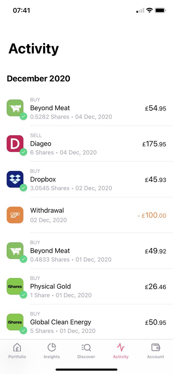 I actually SOLD a position I moved out of my position in DiageoIt was only ever a ‘safe’ bet to put some reserve cash as it’s a solid company with a decent dividend returnBut I had other positions I see greater opportunity with now so it was time to move on