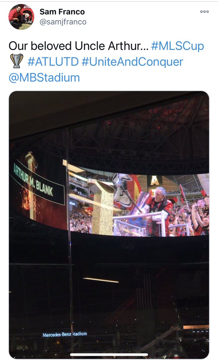 It was ELECTRIC in that building when Uncle Arthur hammered the spike!  #ATLUTD