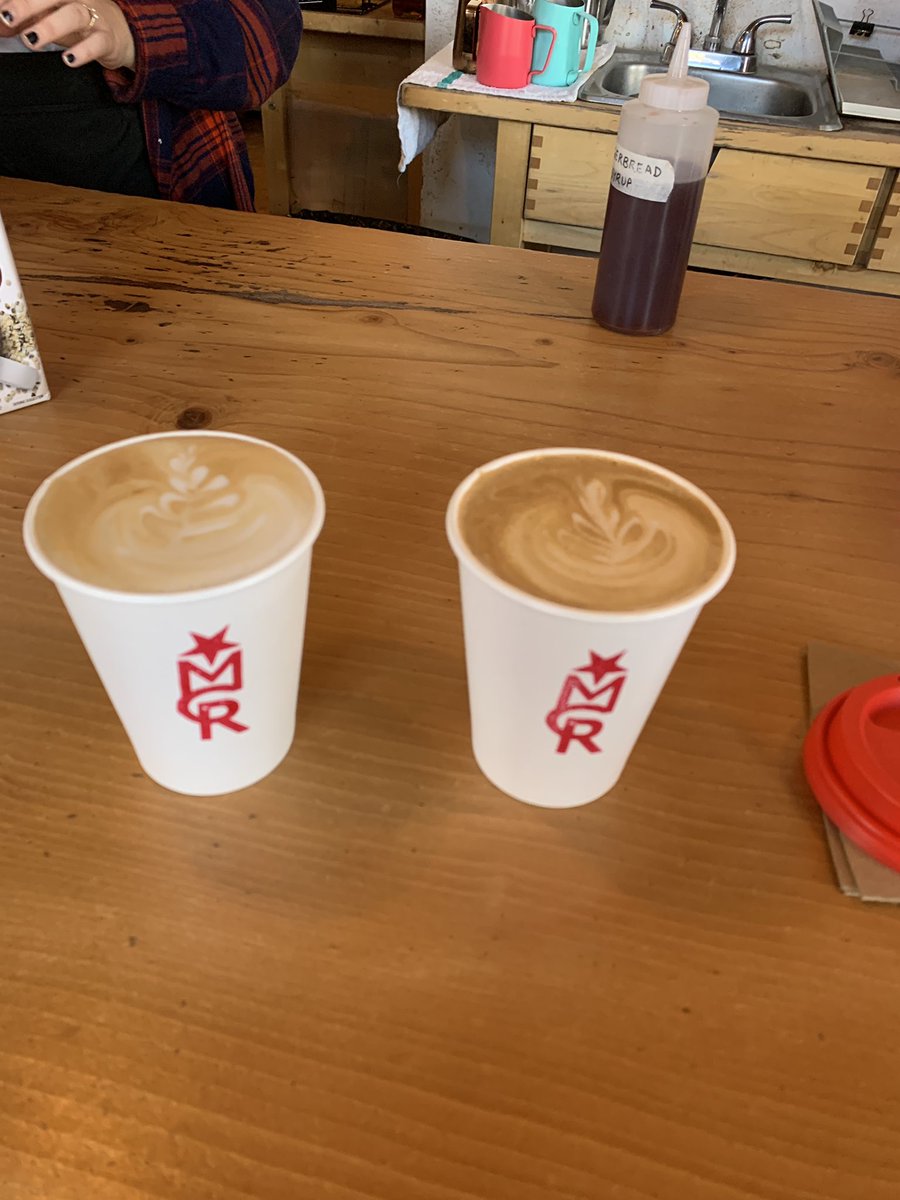OperaGirlRach's tweet photo. Winter menu is out @MonigramCoffee and I’ve got my first #gingerbread latte #delicious https://t.co/hgNoTtiseW