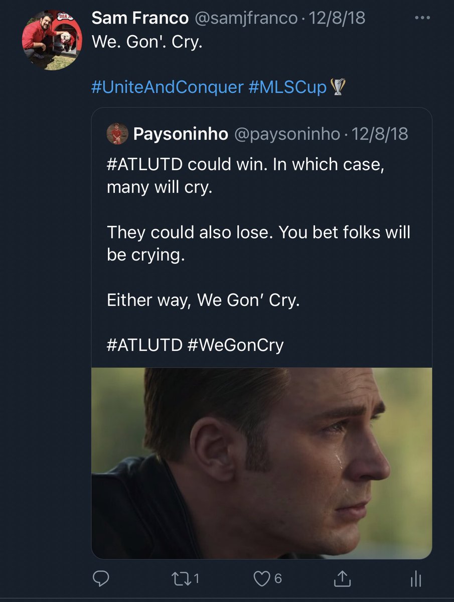 We cried,  @paysoninho... We cried.  #ATLUTD