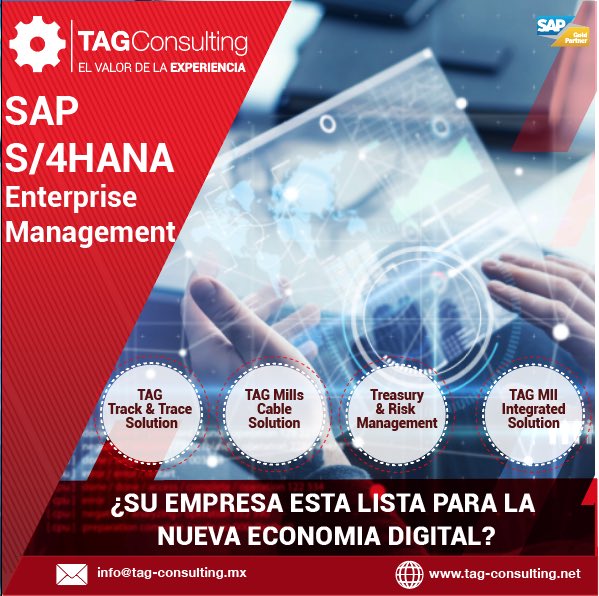 TAGconsulting_'s tweet photo. SAP S/4HANA Enterprise Management es la siguiente generación del ERP inteligente con procesos totalmente automatizados, para el logro de la excelencia en este mundo de los Negocios Digitales
#TAGConsultingMéxico
#TAGConsultingColombia
#TAGConsultingBrazil
#SAPS4HANA https://t.co/moIRIjy3Vn