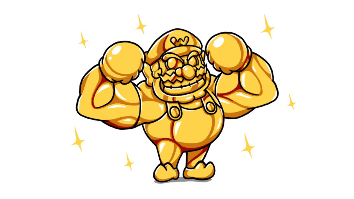 Wow, thank you so much for the love everybody!As a bonus, here's an better version of the Gold Statue from the stage.Wario swears it's one of the treasures he found in the pyramid and totally didn't commission it himself!
