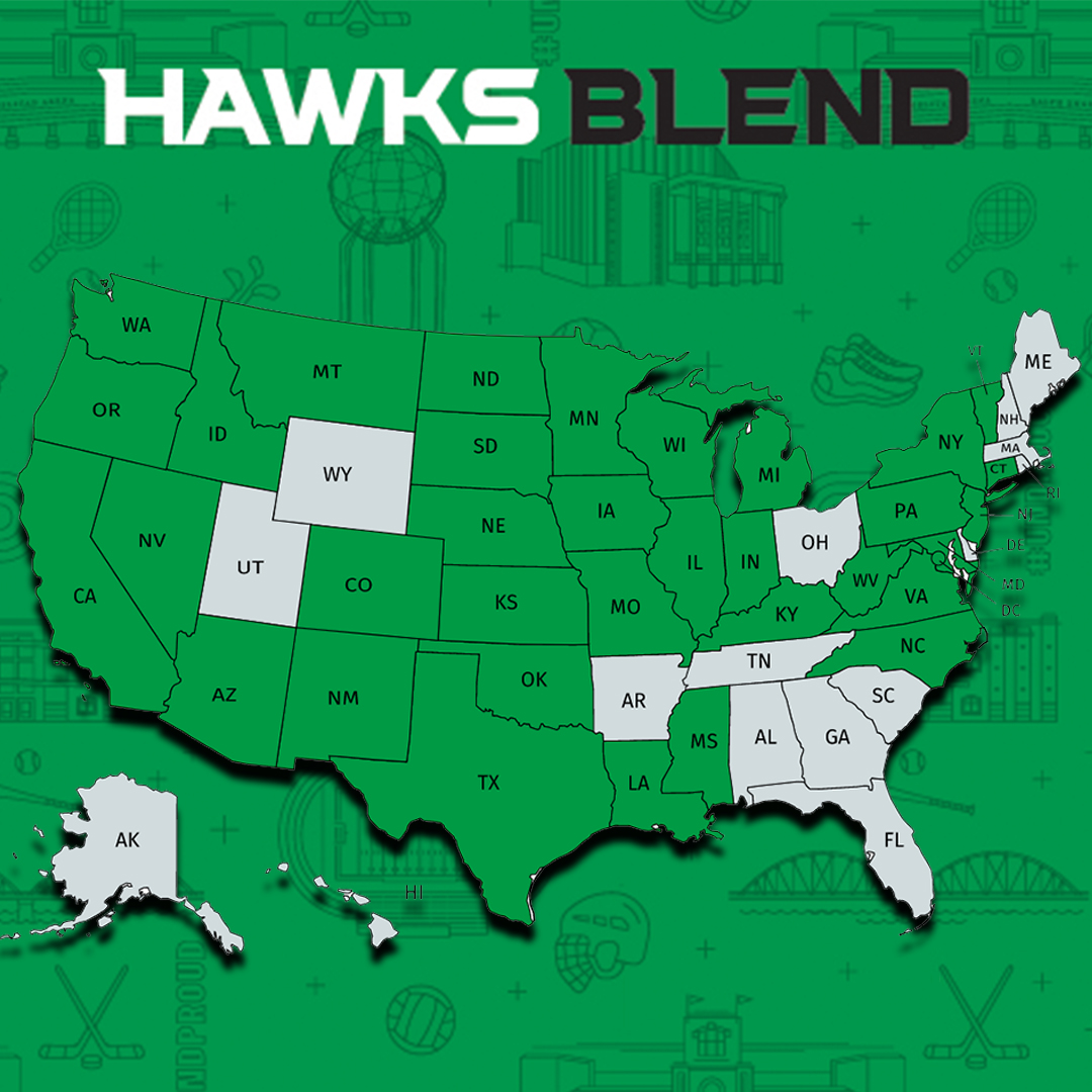 Within 2⃣ weeks #HawksBlend orders have reached 3⃣ 4⃣ states! 😁#UNDproud 

☕️ #HawksBlend is available at <a href="/bullybrewcoffee/">Bully Brew Coffee</a> &amp; participating locations!

<a href="/UofNorthDakota/">U of North Dakota</a>