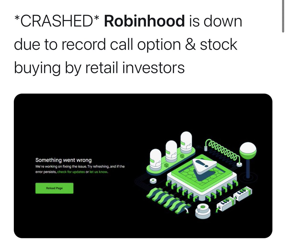 luke_hamilton's tweet photo. Yes @RobinhoodApp isn’t working right now. But that is bc there is a record number of traders/new traders every single day. In reality, if you are long this is a good thing. More volume more gains. Go lift some weights dorks, put your phone down for a bit #robinhood #RecordVolume https://t.co/uj8NOgfUP8