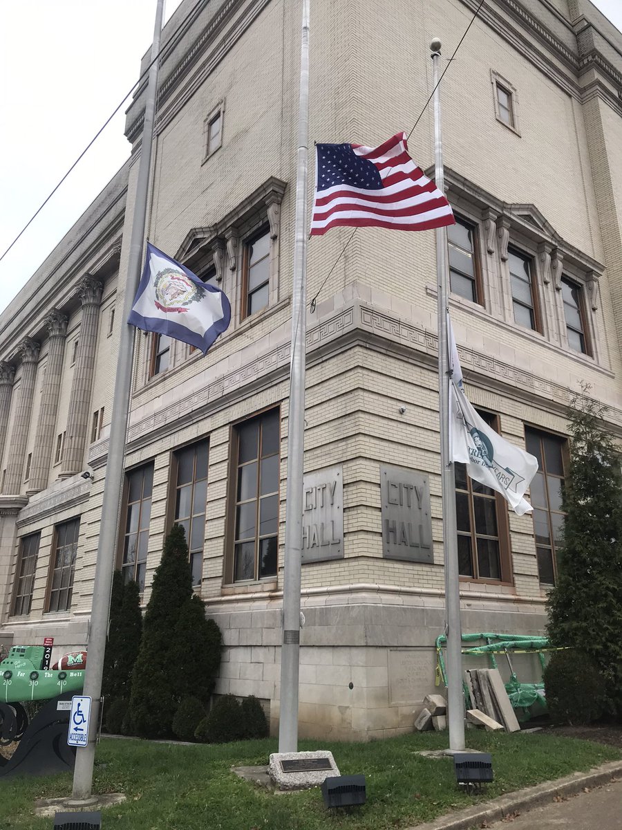 DowntownHWV's tweet image. Flags at half-staff for @GenChuckYeager. #FastestManAlive