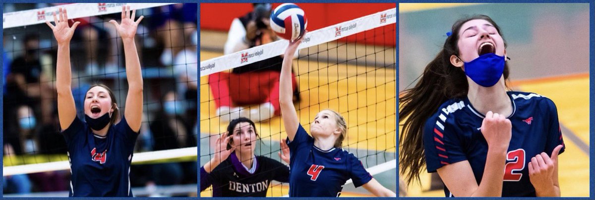 VBGrapevine's tweet photo. Congrats to our District 6-5A First Team All-District selections! Laura Eckart, Olivia Evarts, and Janet deMarrais. https://t.co/pCmpYufTcj