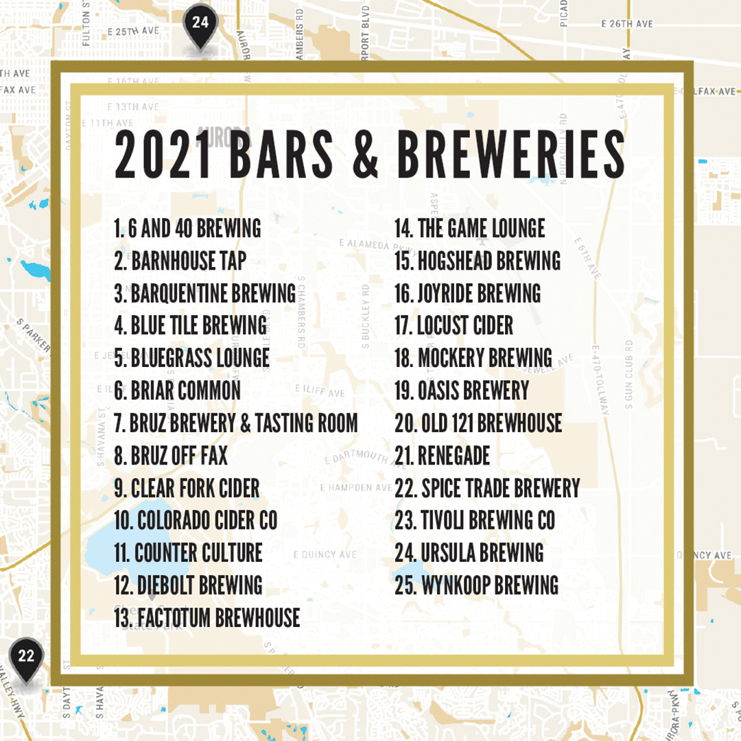 2021 Denver PubPasses are here and packed with returning favorites like <a href="/DieboltBrewing/">Diebolt Brewing Co.</a> and <a href="/BruzBeers/">Bruz Beers</a>—as well as fresh faces like Clear Fork Cider and <a href="/SpiceTradeBrew/">SpiceTradeBrewing</a>. Plus, $1 from every PubPass goes to <a href="/MetroCaring/">Metro Caring</a>—so you can make memories while making a difference.