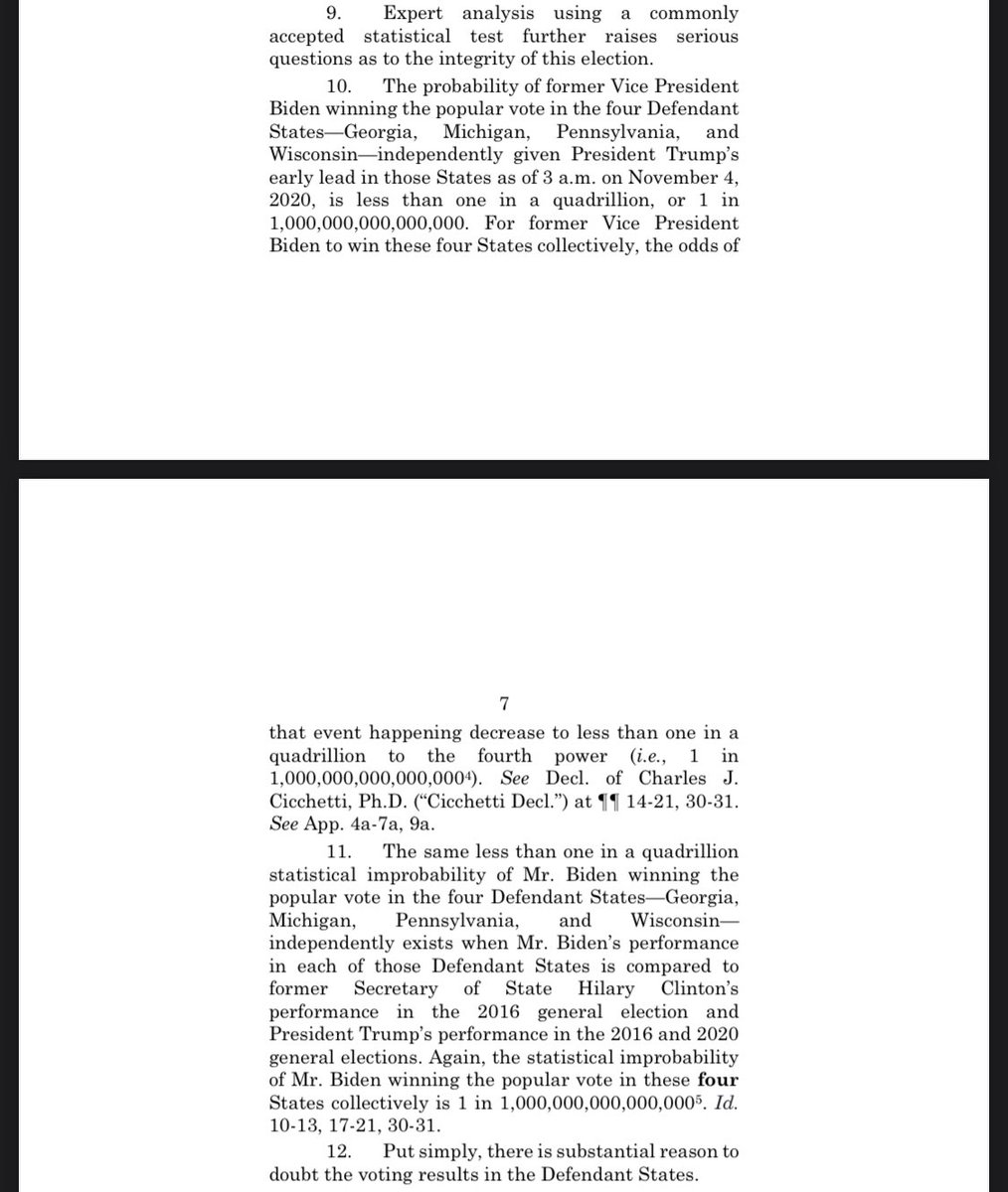 If paragraph 7 of the “bill of complaint” isn’t the end of this, paragraphs 9-12 definitely should be. There are 144 such paragraphs, followed by a similarly insulting brief. (We don’t even need to get here, though, because the Court needn’t, and shouldn’t, even take the case.)