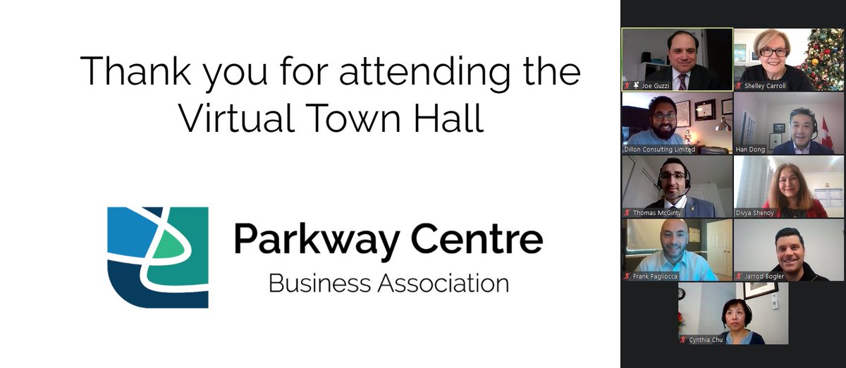 Thank you to everyone that participated in the #ParkwayCentreTO Virtual Town Hall! We will post an update on the website summarizing the event.  Visit us at parkwaycentreto.ca - <a href="/handongontario/">Han Dong</a> <a href="/shelleycarroll/">Shelley Carroll</a>