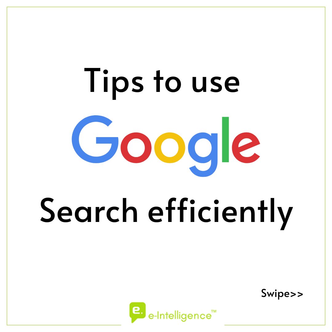 eIntelligence's tweet image. Let us know in the comments below what other tips and tricks you know about Google. 
.
.
.
#google #googletricks #googleapps #techtip #googlehacks #marketingstrategy #marketingtips #onlinemarketing #businessideas #inspirationbusiness #eintelligence