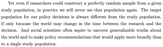 But what I really like about this metric is that it offers a way to consider how the generalizability of our results relates to our sample. Even "perfect" samples may have a situatedness that defies general policy prescriptions. 4/