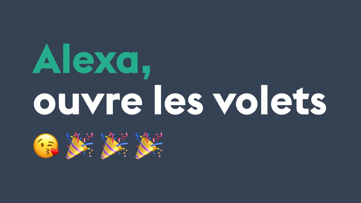 DELTADORE_FR's tweet photo. [Commande vocale]
Here we are ! Vous pouvez (ENFIN) piloter vos volets roulants à la voix avec Amazon @alexa99. 
Toutes les infos ici ➡ https://t.co/SrivTR9U77 
#smarthome #madeinFrance #iot https://t.co/4RlaUjcr6k