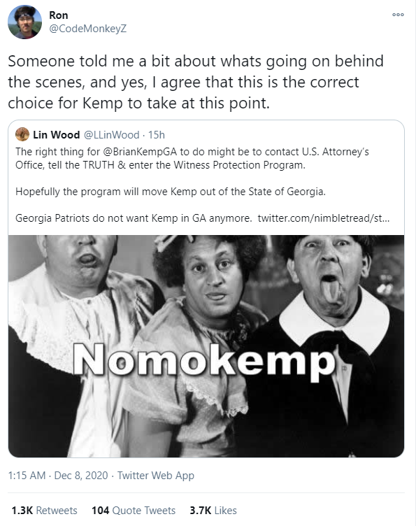 TruthLoverVN's tweet photo. The right thing for @BrianKempGA to do might be to contact U.S. Attorney’s Office, tell the TRUTH &amp; enter the Witness Protection Program.

Hopefully the program will move Kemp out of the State of Georgia.

Georgia Patriots don't want Kemp in GA anymore 

#EveryoneKnows https://t.co/imYuWkiJk8