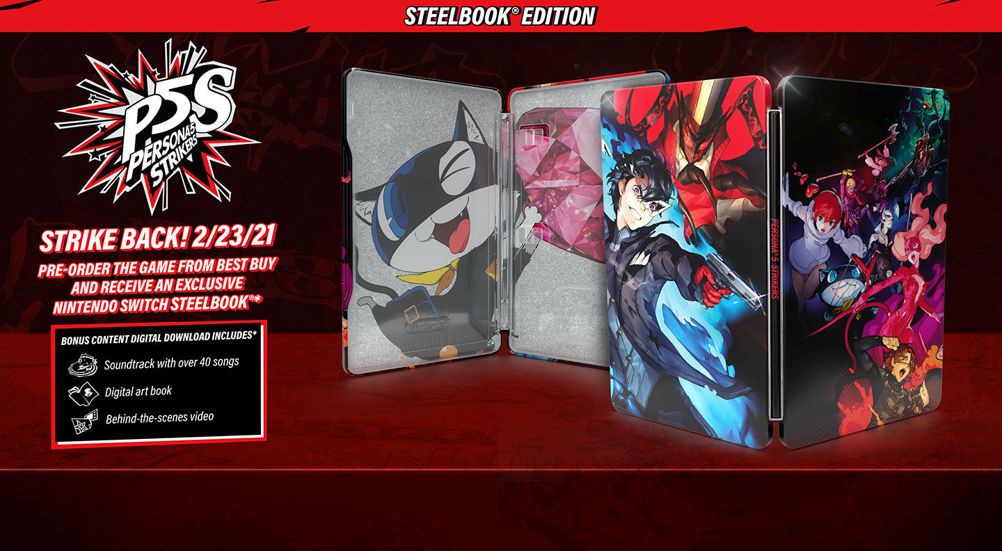 Wario64 Persona 5 Strikers Also Has A Steelbook Edition And A Joker Pin Bonus At Gamestop