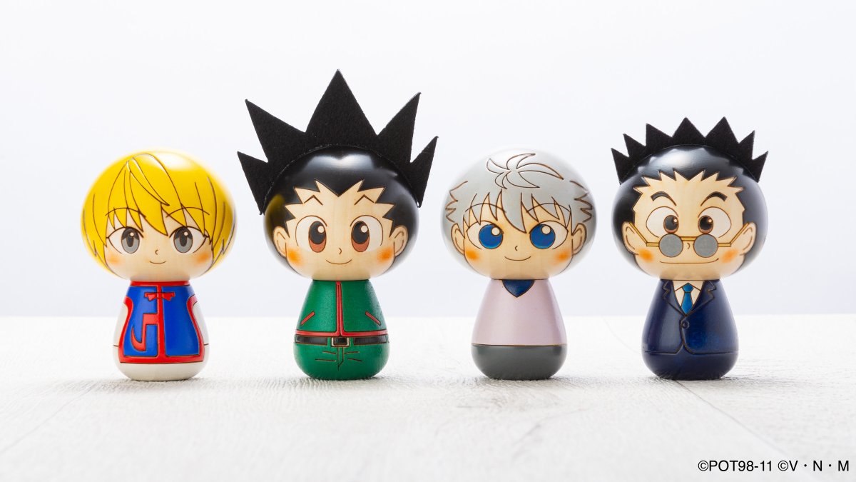 Hkds Store ヒキダシストア Hunter Hunter ハンターハンター こけし By 卯三郎こけし 年12月9日より ヒキダシストアにて予約受付スタートです T Co 7pb9iplabc