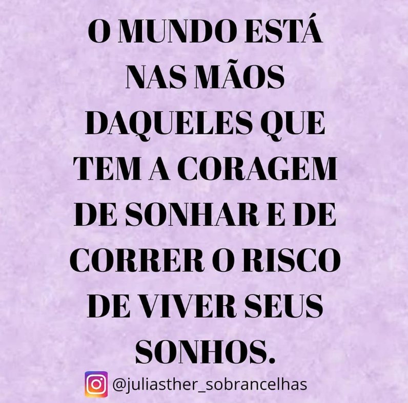 SobranDesigner's tweet photo. E se der medo? Vá assim mesmo! Não viva com medo de correr riscos ,quando se tratar dos seus sonhos✨��
.
.
  #realize  #sonhealto https://t.co/LXhs5XBlsY