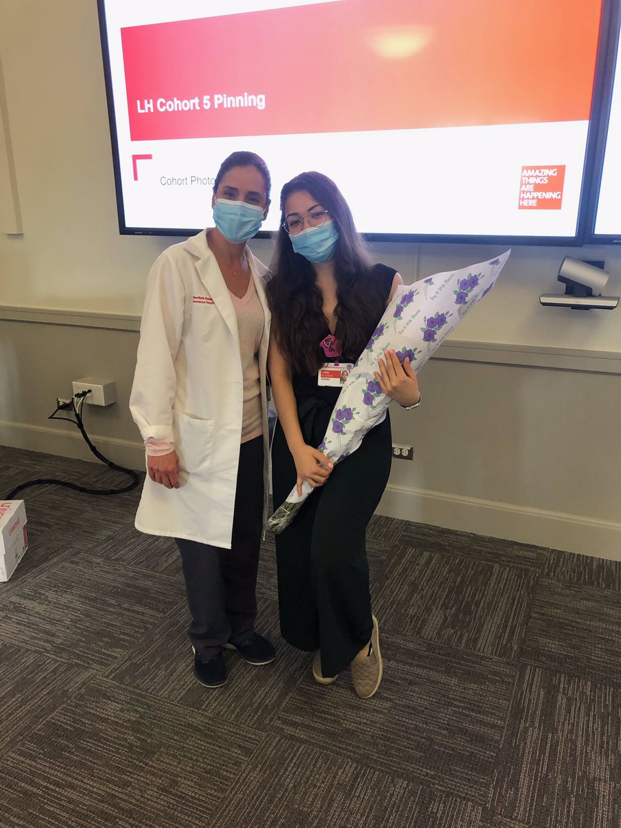 Carol Palacios is the first ER RN to graduate from the Nurse Residency program at NYP Lawrence and she did it with perfect attendance! Carol will also be here one year next month! Congratulations Carol!