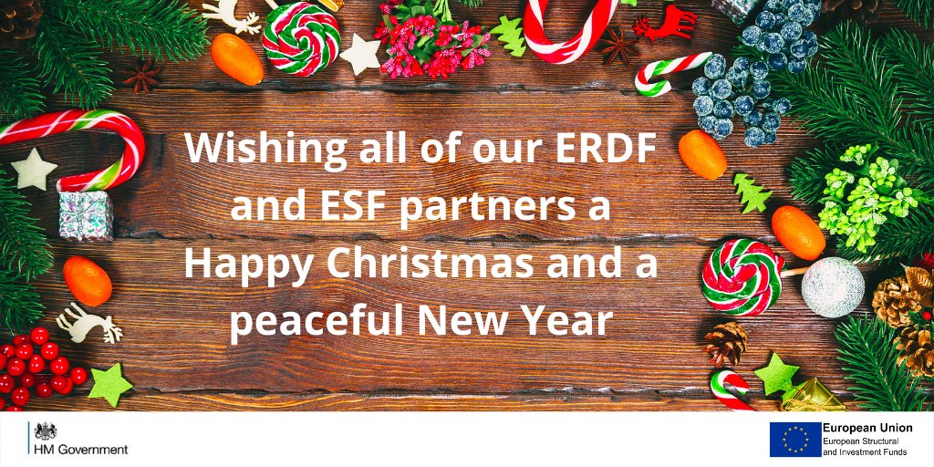 We would like to wish all our #ERDF and #ESF partners a very happy Christmas and New Year. We look forward to working with you in 2021 #growthprogramme

<a href="/GMidlands/">growth_midlands</a> <a href="/growth_swest/">growth_southwest</a> <a href="/GrowthSoutheast/">growth_southeast</a> <a href="/growth_neyh/">growth_neyh</a> <a href="/GrowthNorthwest/">Growth Northwest</a> @LondonEUfunds